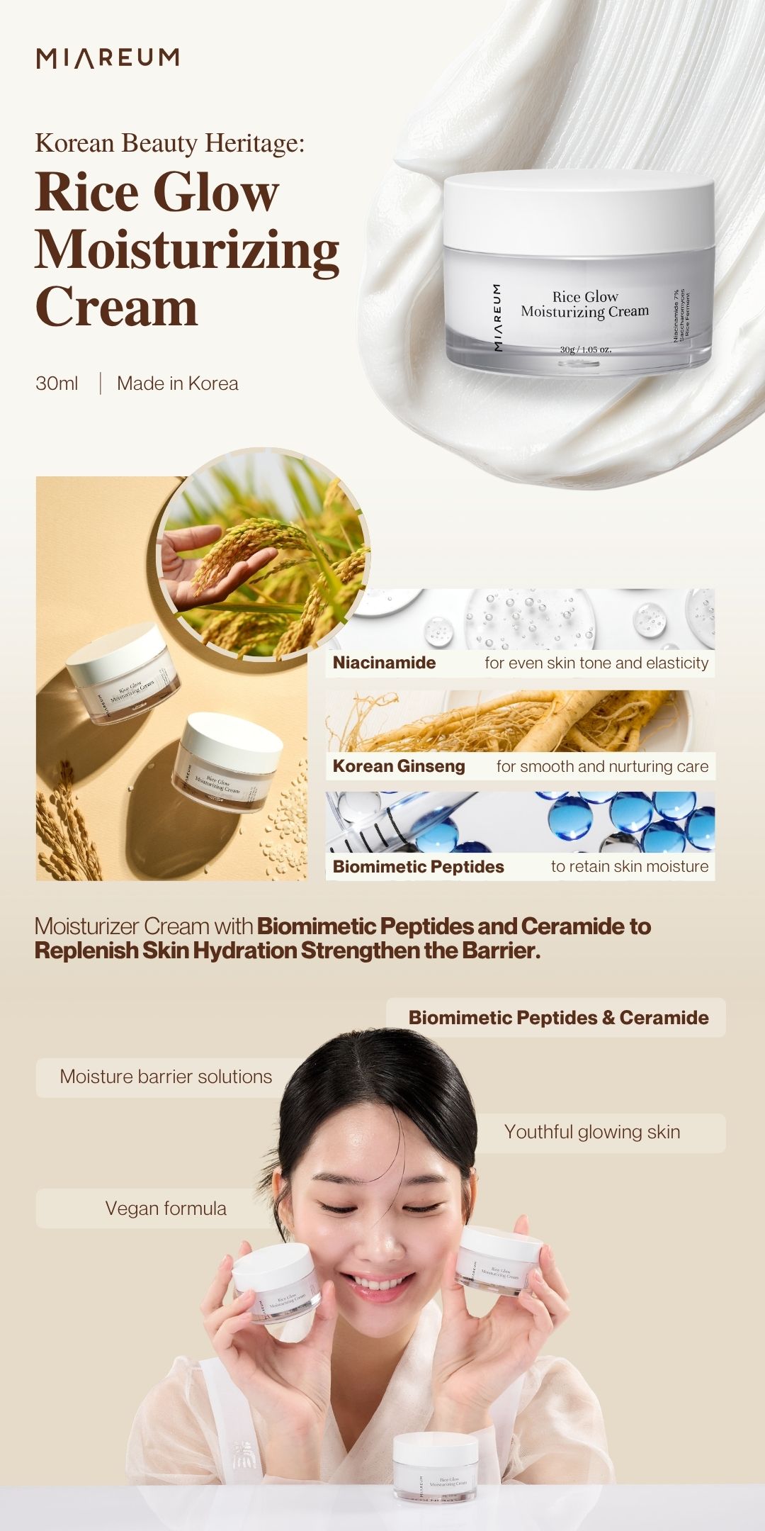 Rice Glow Moisturizing Cream - Gambar 3