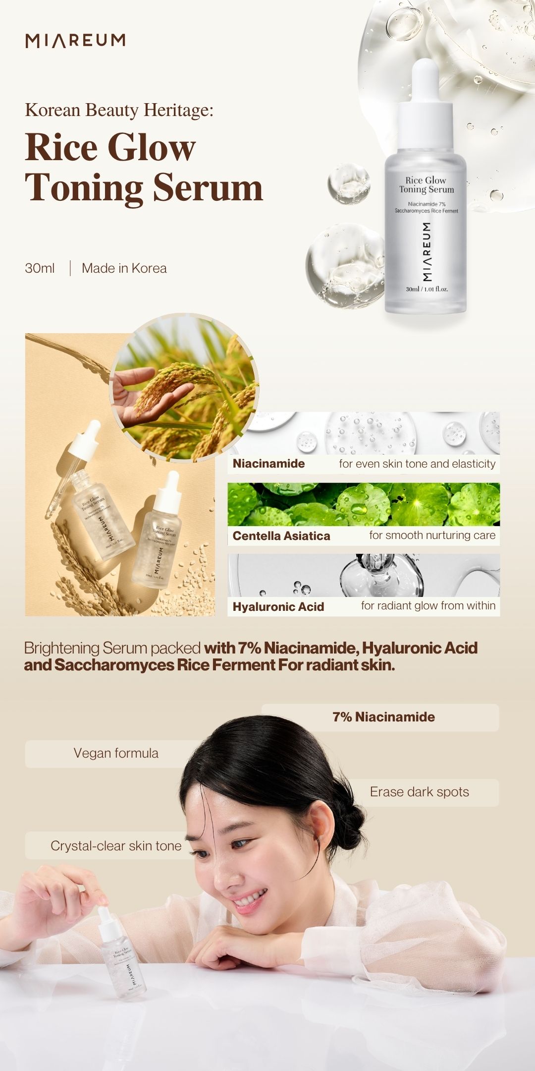 Rice Glow Toning Serum - Gambar 3